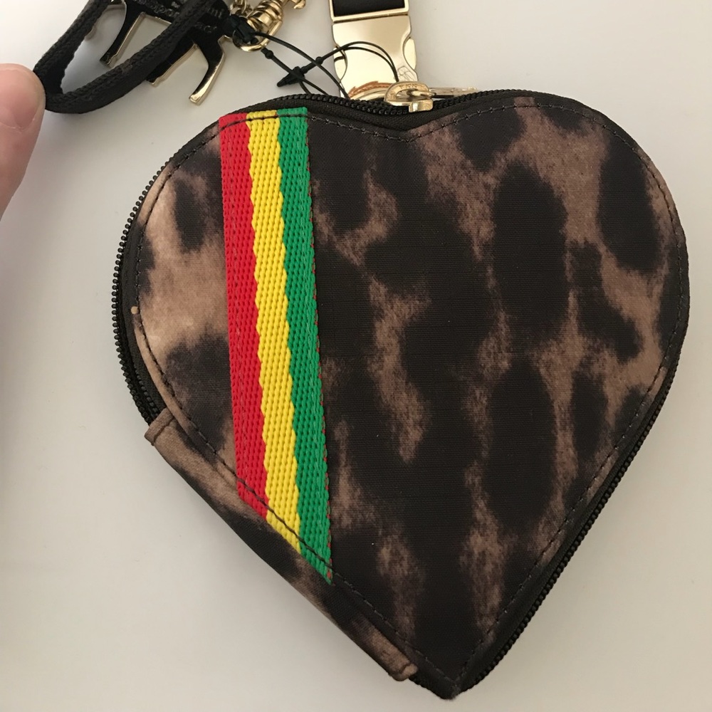 L.A.M.B. for Lesportsac Heart Leopard Coin Purse